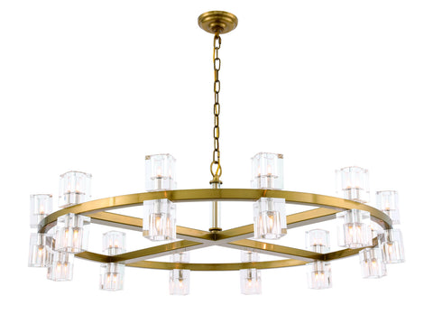 ZC121-1550G42BB - Urban Classic: Chateau 20 light Burnished Brass Pendant