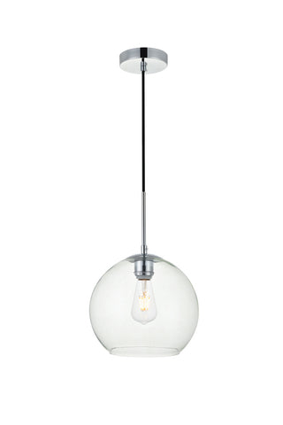 ZC121-LD2212C - Living District: Baxter 1 Light Chrome Pendant With Clear Glass